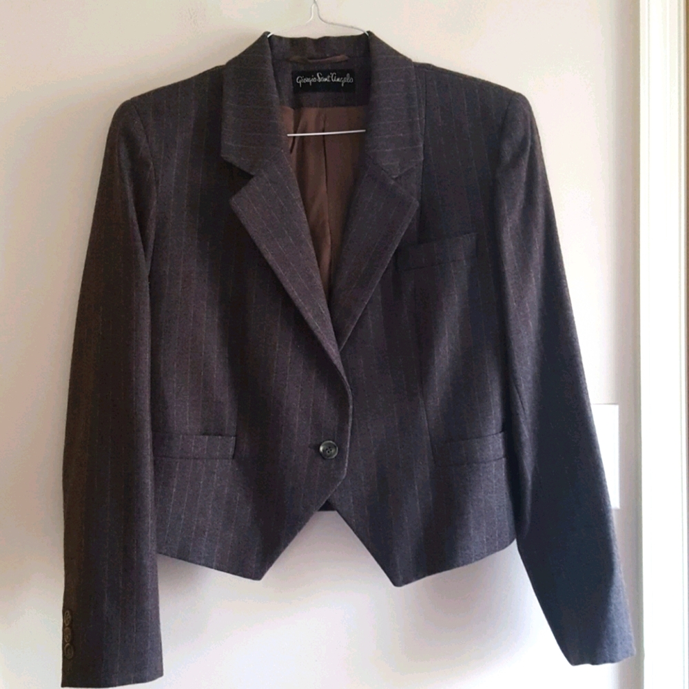 Giorgio Sant'Angelo Tailored cropped wool Blazer Jacket
